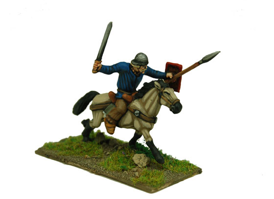 Celt Cavalryman with sword, shield, and spear