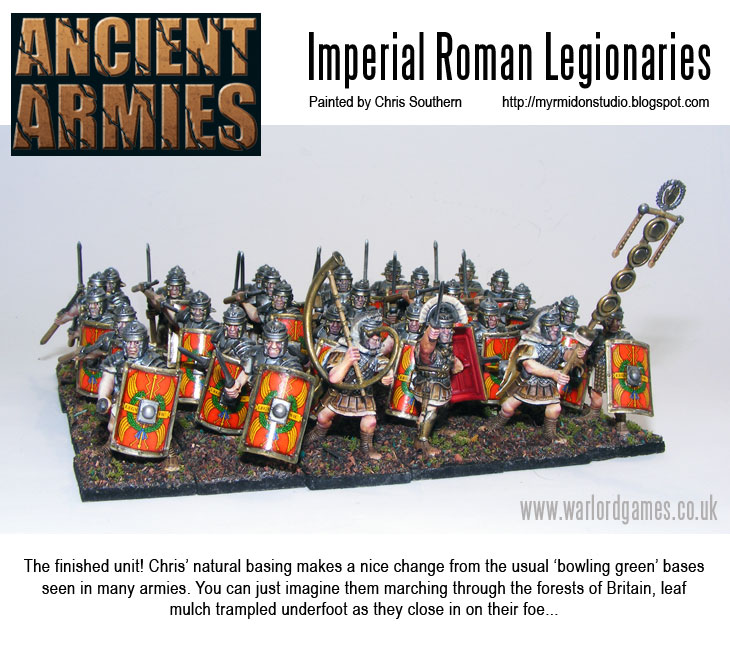 Painting Imperial Roman Legionaries - Finished Regiment
