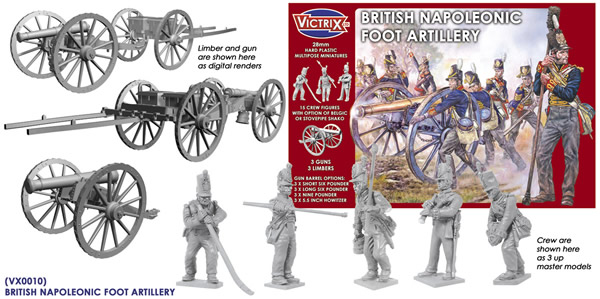ARTILLERYIMAGE1 Victrix British Napoleonic Foot Artillery Contents