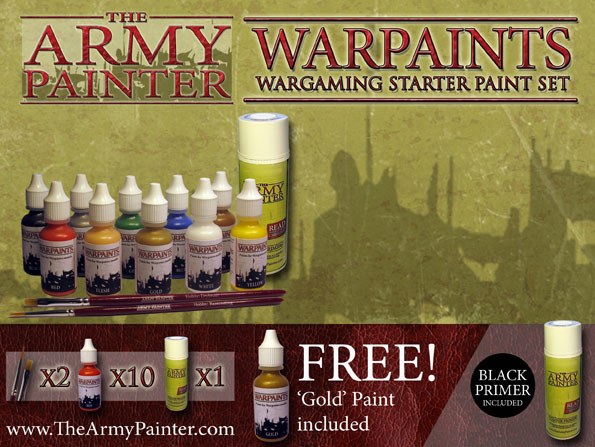 Army_Painter_Black_Warpaint_Boxfront Warpaints: Wargamer Starter Paint Set - Black Primer