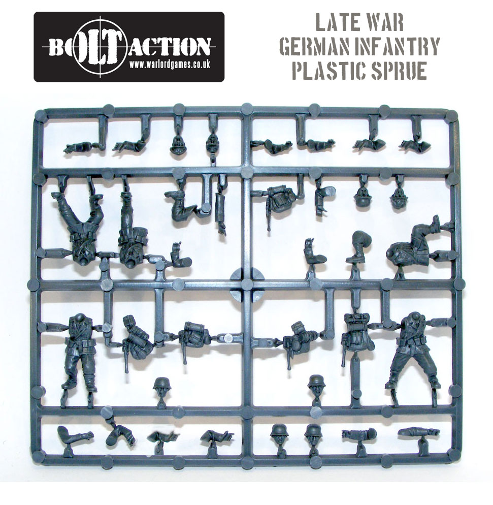 Plastic Bolt Action German Infantry Body Sprue