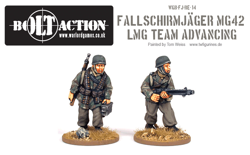 WGB-FJ-RE-14 Fallschirmjäger MG42 LMG Team Advancing