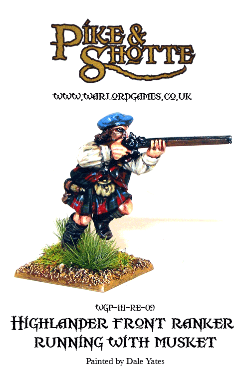WGP-HI-RE-09 Highlander Front Ranker Running with Musket