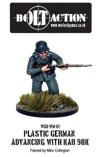 WGB-WM-01-advancing-kar98k Plastic Bolt Action German Infantry with KAR98K Advancing