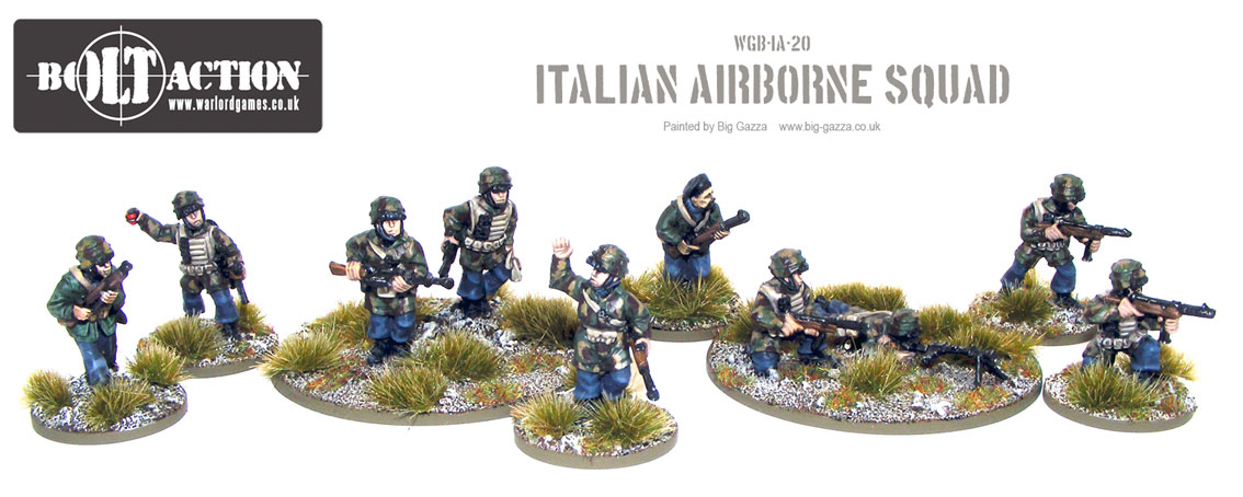 WWII Italian Paratroops Boxed Set Warlord Games Italian Paratroops 28mm 