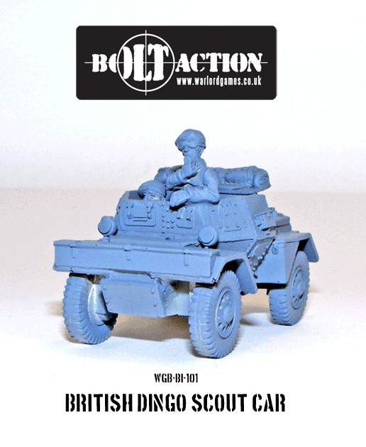 Bolt Action Chain of Command 28mm British Daimler Dingo Mk I Scout Armoured Car 