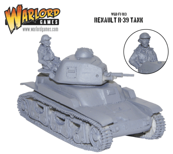 World War 2 French Renault D2 tank suitable for Bolt Action 3 D print 
