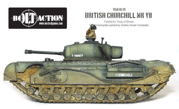 28mm 1/56 3D Impresso Wwii British Churchill Tanque Avre adequado Bolt Action 