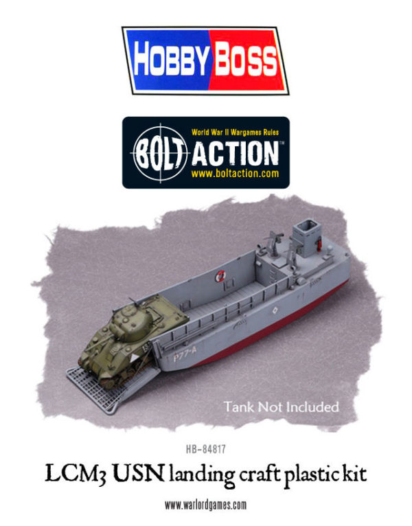 Hobbyboss 1:48 LCM 3 USN WWII Landing Craft Model Kit 