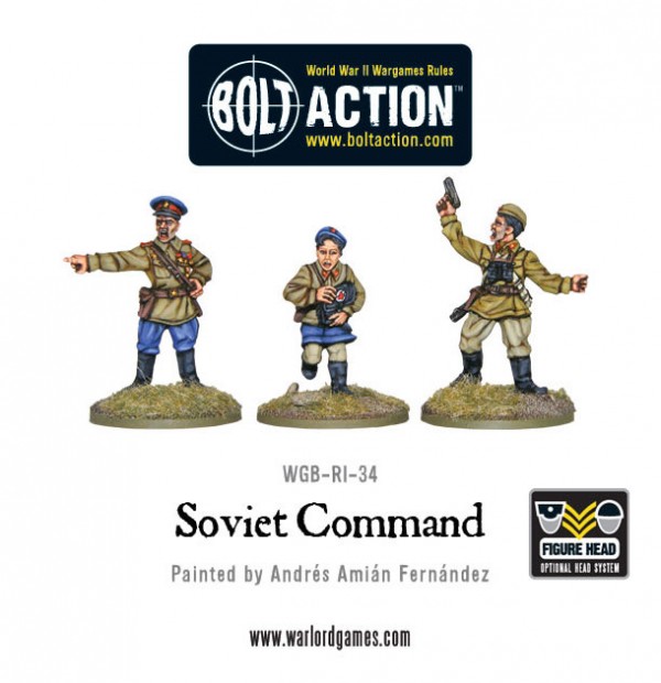 WARLORD GAMES BOLT ACTION 28MM WWII SOVIET FORWARD OBSERVER OFFICERS WGB-RI-35 