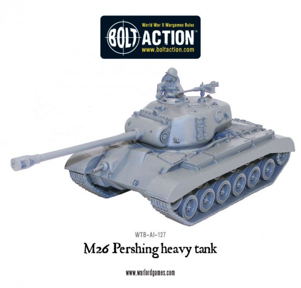 28mm 1/56 3D printed US M26 Pershing Heavy Tank suitable for Bolt Action 
