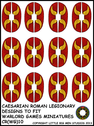 Warlord Games Roman Auxillary waterslide shield decals. 