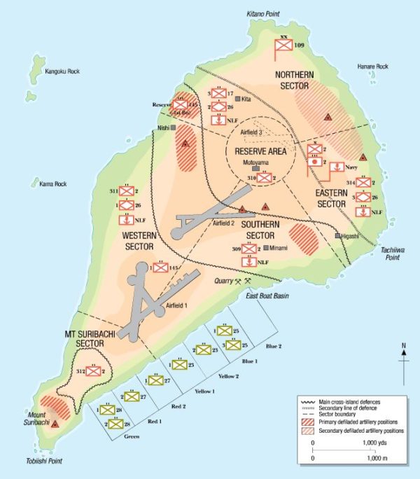 Iwo Jima Battle Map Iwo Jima Battle Map