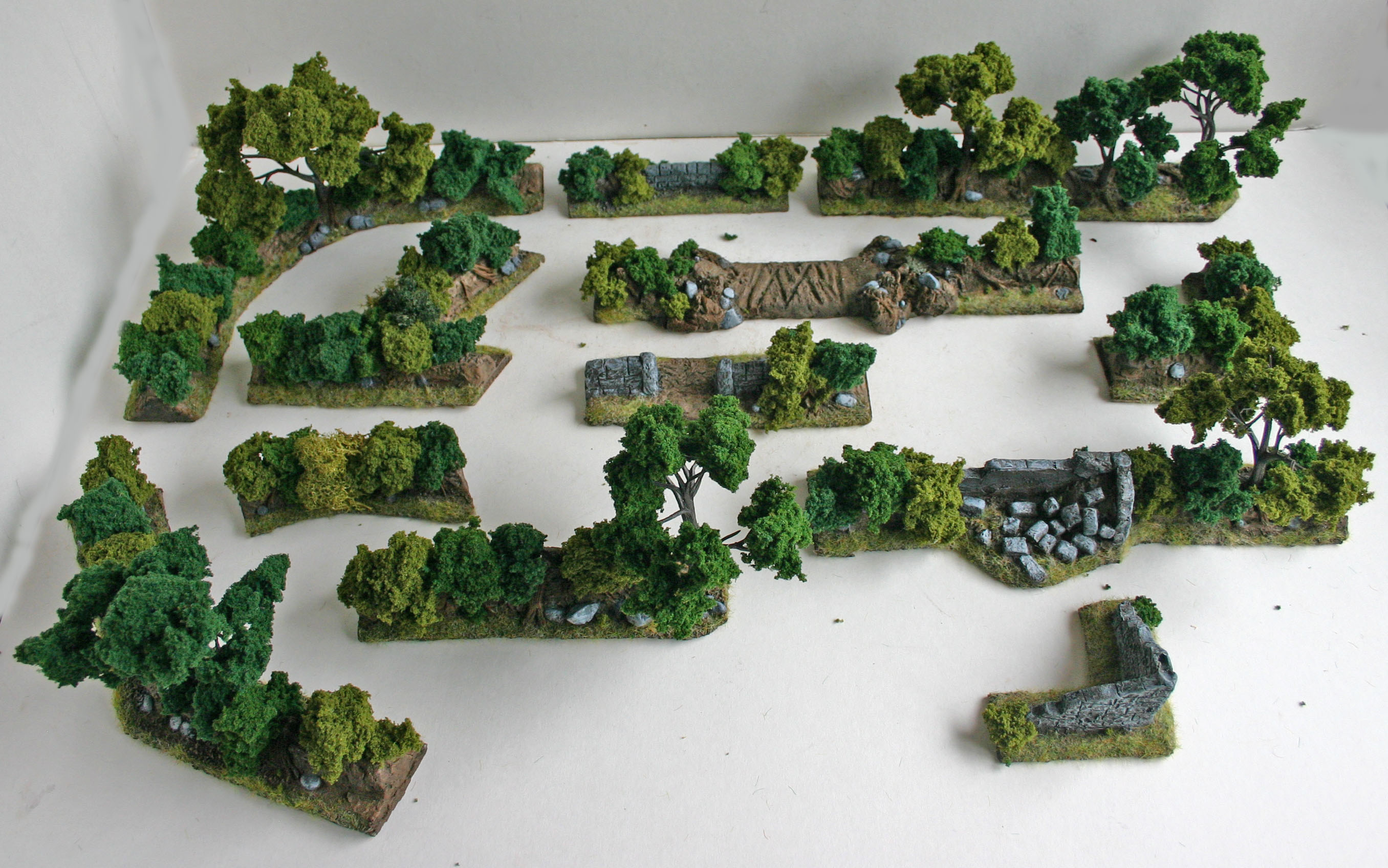 WINTER HEDGE SECTIONS 28mm wargames made to order BOLT ACTION BLACK POWDER 