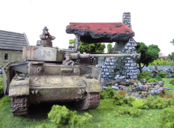 Panzer IVH in village