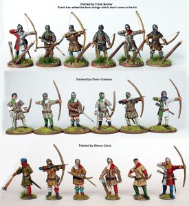 Painted archers x3