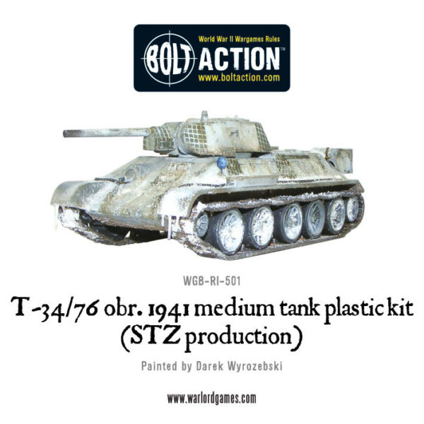 Bolt Action Soviet T34//76 Platoon Box Plastic
