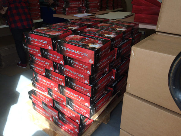 Terminator being packed