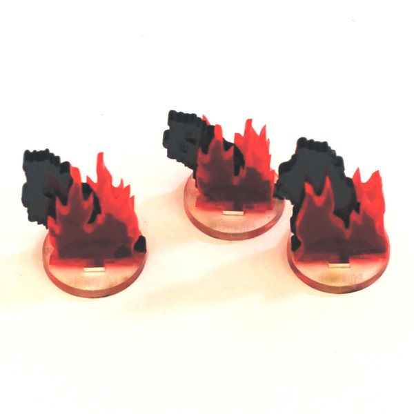 3x1 Flaming Wreakage Markers