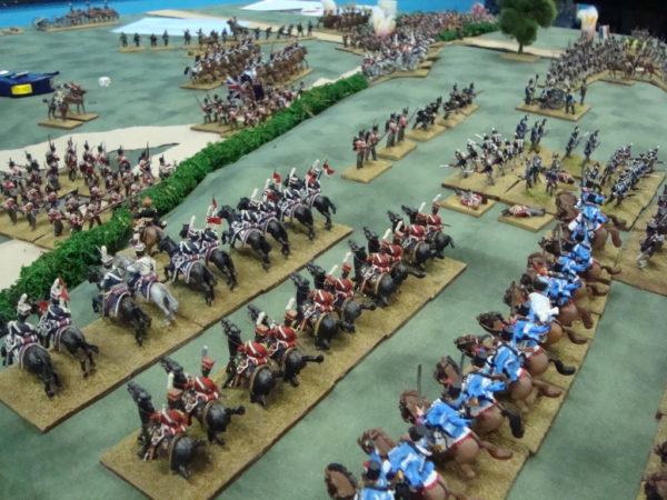 Richard Caldwell Waterloo DSC02326 French Cavalry Surge forwards to waiting bayonets