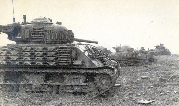 Shermans on Okinawa
