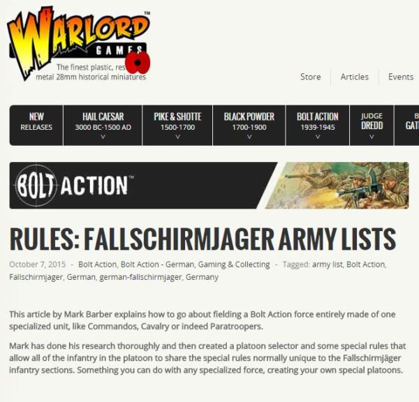 Fallschirmjager article