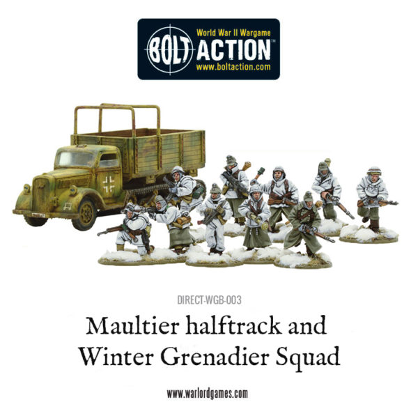 DIRECT-WGB-003 Maultier halftrack and Winter Grenadier Squad