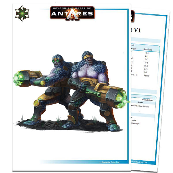 Boromite Army List PDF Cover