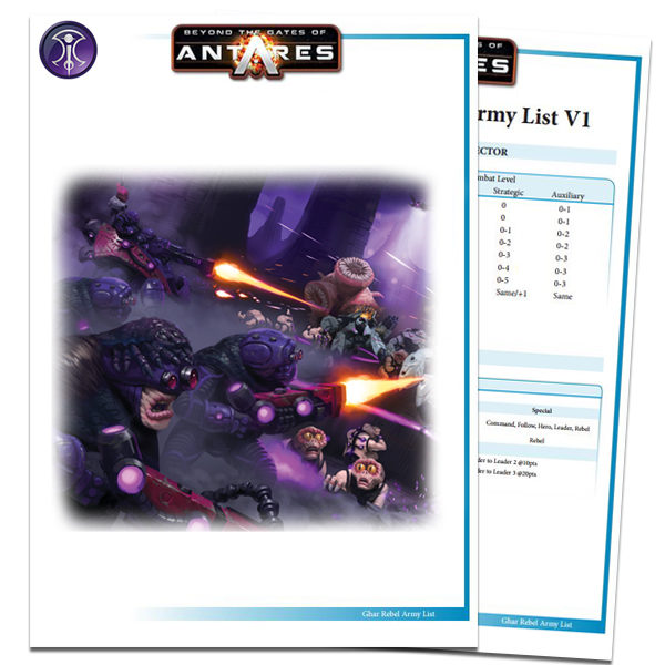 Outcast Army List PDF Cover