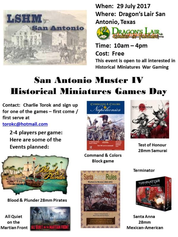 Event - SA Muster IV July 2017 flyer