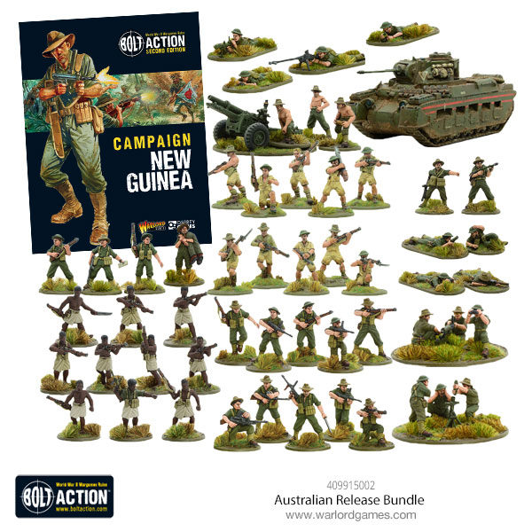 WARLORD GAMES BOLT ACTION AUSTRALIAN MILITIA INFANTRY SECTION 