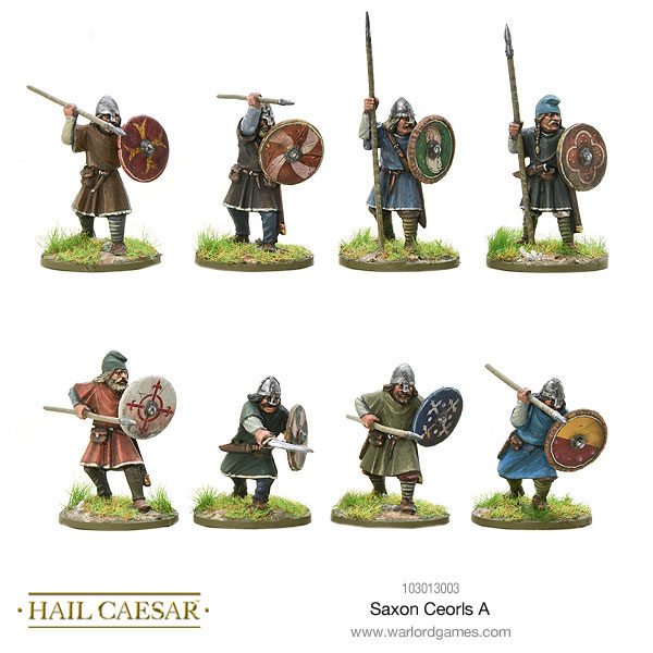 Saxon Ceorls Hail Caesar Warlord Games Wargaming miniatures