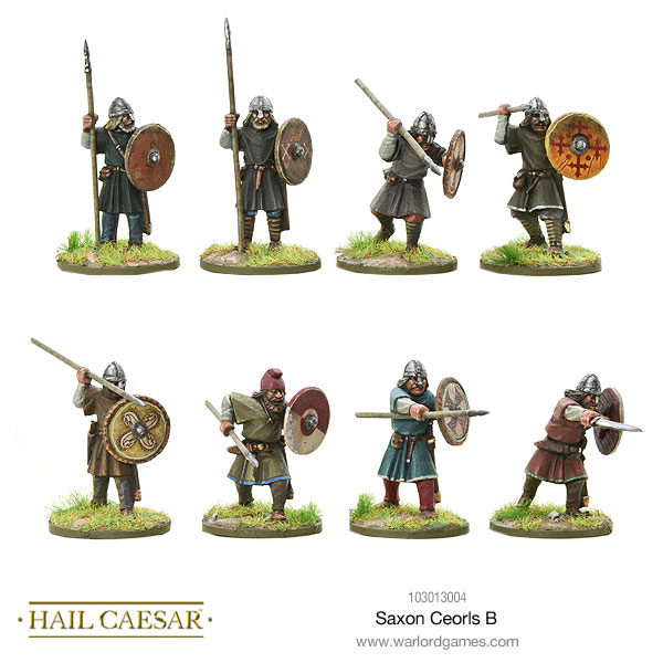 Saxon Ceorls Hail Caesar Warlord Games Wargaming miniatures