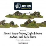 French Army Sniper, Light Mortar and Anti-tank Rifle teams