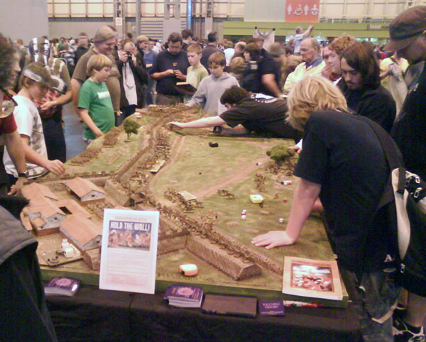 Antonine Wall game board at Games Day 2