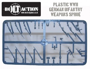 Plastic Bolt Action Germans Weapons Sprue