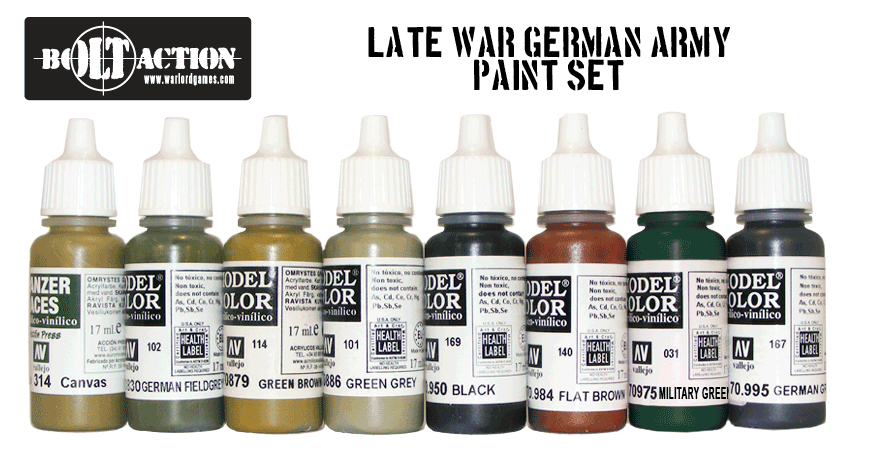 New Bolt Action German Paint Sets Warlord Games