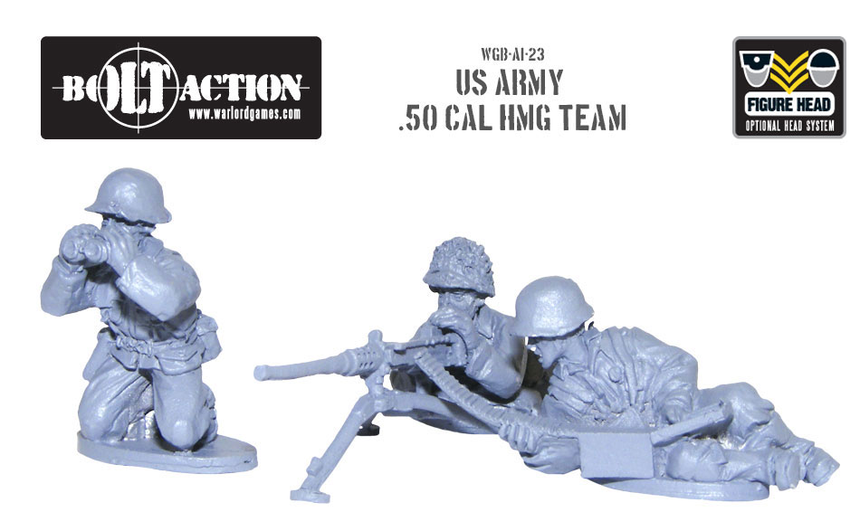 New: Bolt Action US Army M2 50 Cal HMG team! - Warlord Games