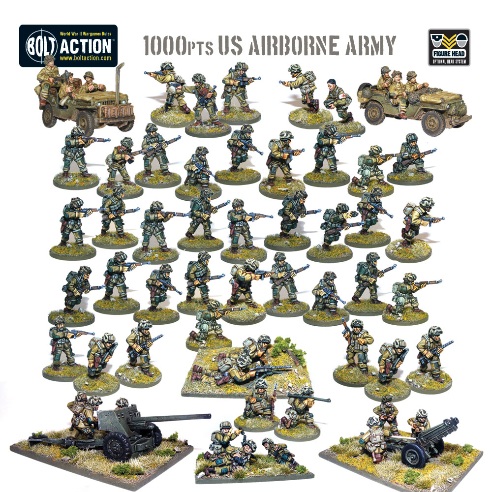 1000pts US Airborne army Warlord Games
