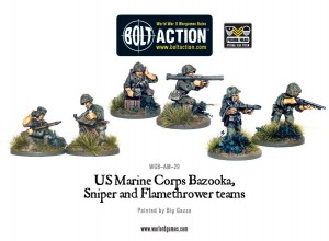Chain of Command 28mm WW2 US Marine Corps Casualties Bolt Action unpainted 