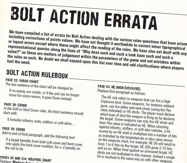 Bolt Action Rules.pdf Update: Bolt Action Rules FAQ - Warlord Games