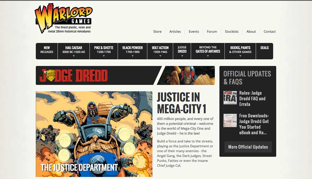 Warlord Games: Weitere Judge Dredd Previews