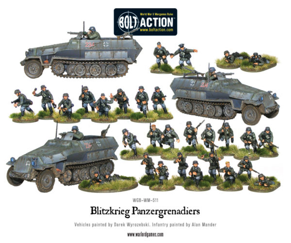 Warlord Games - Figurines Soldats Allemands WWII Blitzkrieg - Armée D'infanterie Bolt Action