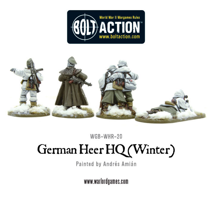 BOLT ACTION GERMAN GRENADIERS IN WINTER CLOTHING WARLORD GAMES 28MM 1/56 