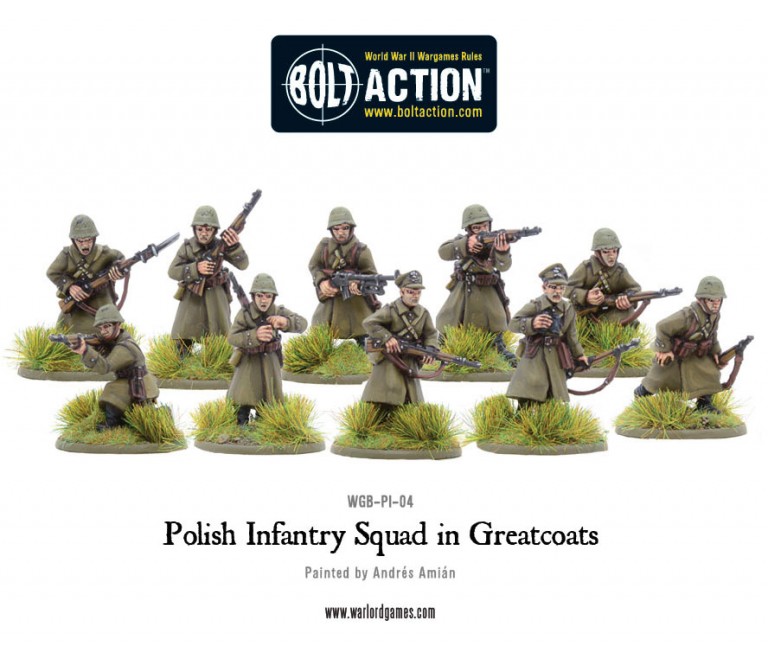 New: Polish Infantry Squad in Greatcoats - Warlord Games