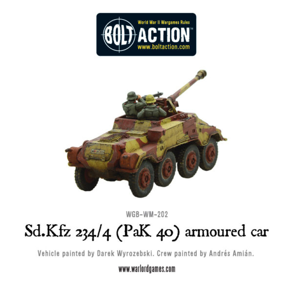 Altaya 1/72 Sd.Kfz. 234/4 Armoured Car – USSR 1944 – Miniature Militaire