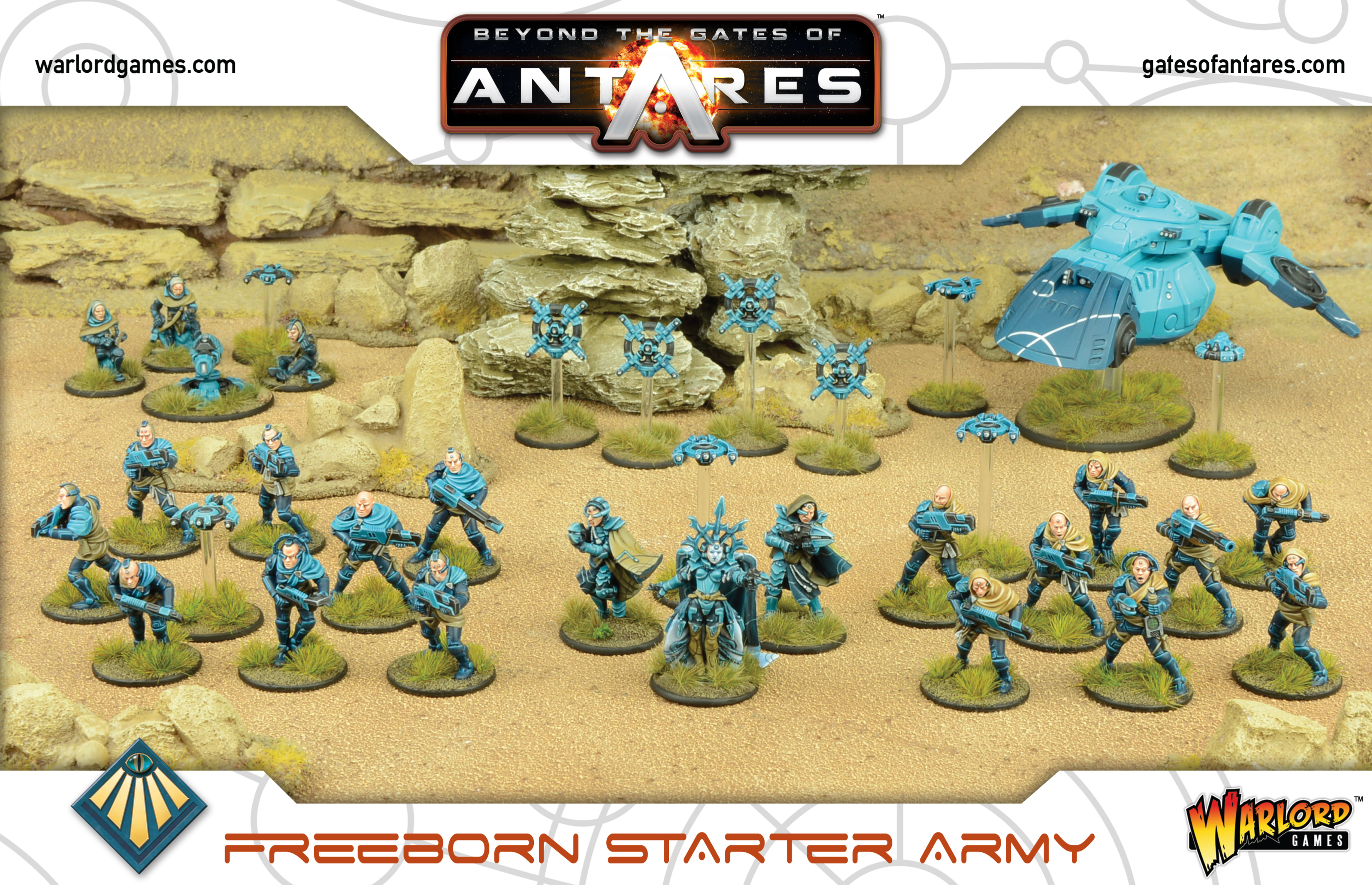 Freeborn equipe de suporte com canhão Mag-Beyond The Gates Of Antares-Warlord 