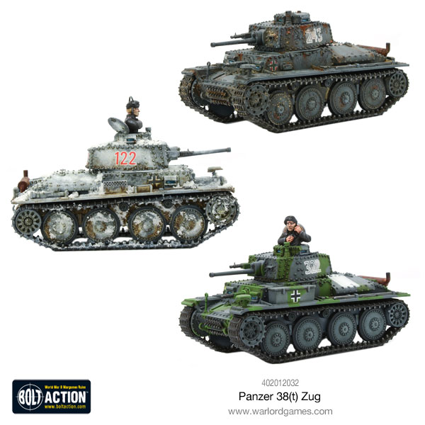 Warlord games Bolt Action panzer 38t 