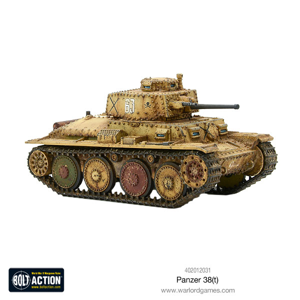 Warlord Games Bolt Action Entièrement neuf dans sa boîte Panzer 38 t Zug WGB-WM-402012032 