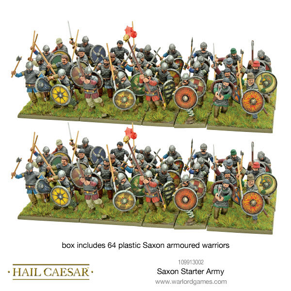 Saxon Starter Army - 64 plastic Saxon warriors